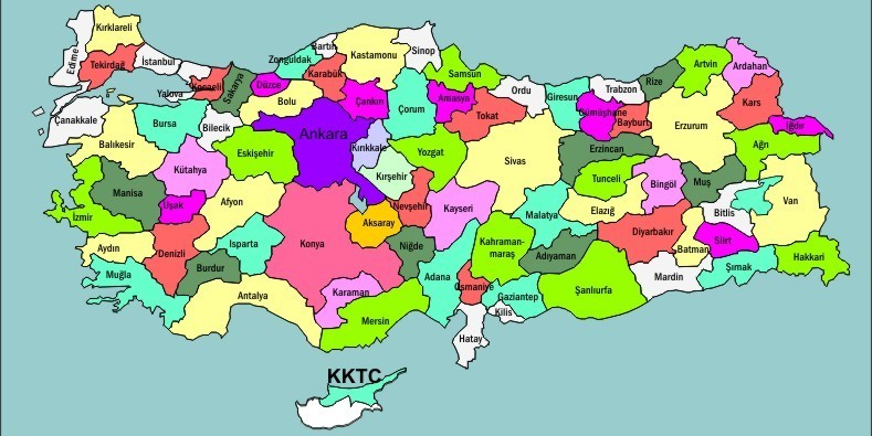 Türkiyedeki şehir isimleri